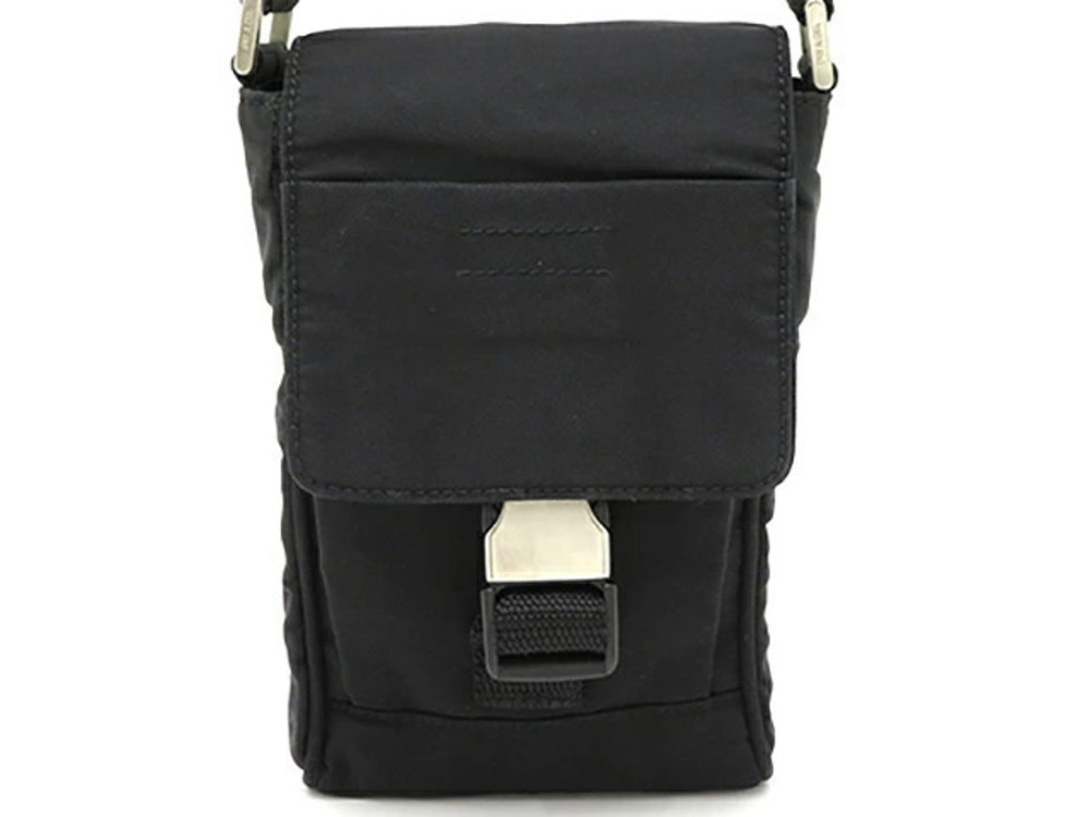 Prada bag shoulder Pouch Clutch handle black